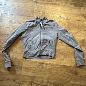 SKIMS Full-Zip Athletic Jacket Cotton Blend Gray XL